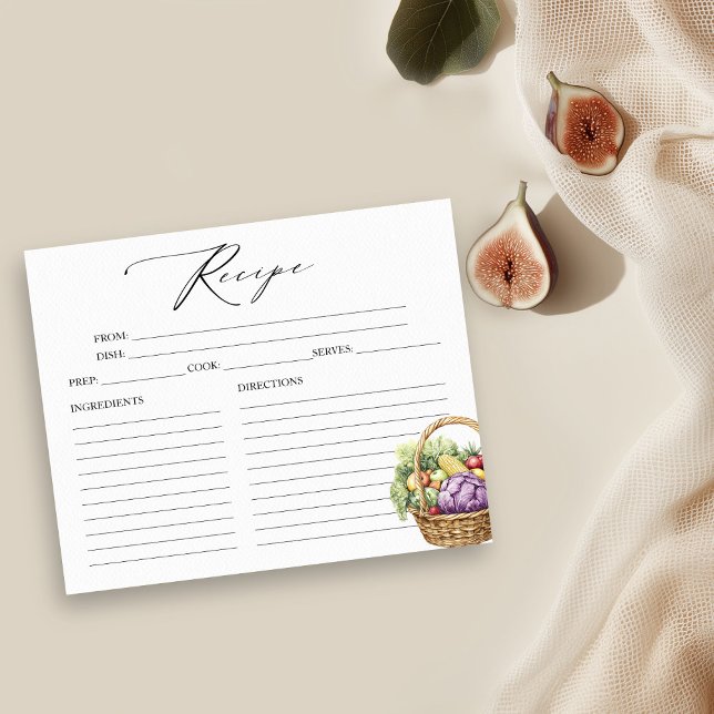 Fresh Off The Market Bridal Shower Recipe Cards (Creator Uploaded)