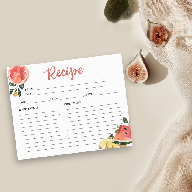 Fresh Off The Market Bridal Shower Recipe Cards (Creator Uploaded)