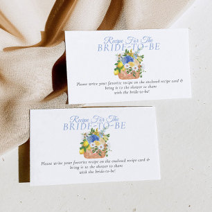Fresh Off The Market Bridal Shower Share A Recipe Enclosure Card