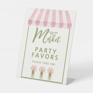 Fresh Off The Market Bridal Shower Tabletop Sign