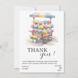 Fresh Off The Market Bridal Shower Thank You Card