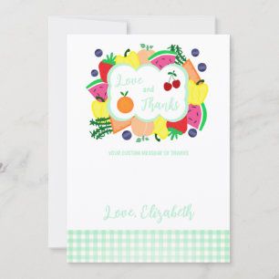 Fresh Off The Market Bridal Shower Thank You Card