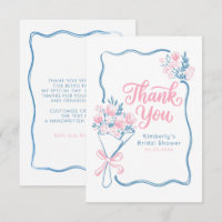 Fresh Off The Market Bridal Shower Thank You Card