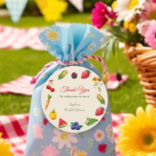 Fresh Off the Market Bridal Shower Thank You  Favour Tags