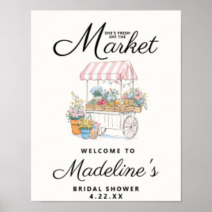 Fresh Off The Market Bridal Shower Welcome Sign