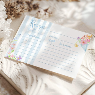 Fresh Off the Market Coquette Bridal Recipe Card