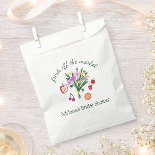 FRESH OFF THE MARKET Cute Custom Bridal Shower Favour Bag