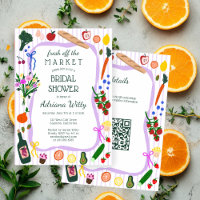 FRESH OFF THE MARKET Cute Custom QR Bridal Shower