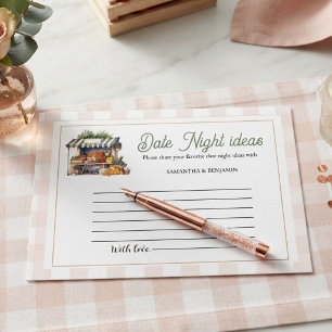 Fresh off the market Date Night Idea Bridal Shower Enclosure Card