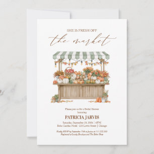 Fresh Off The Market Fall Bridal Shower Invitation