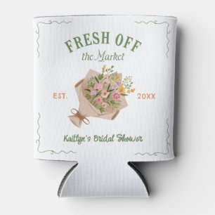 Fresh Off The Market Farmer's Market Bridal Shower Can Cooler