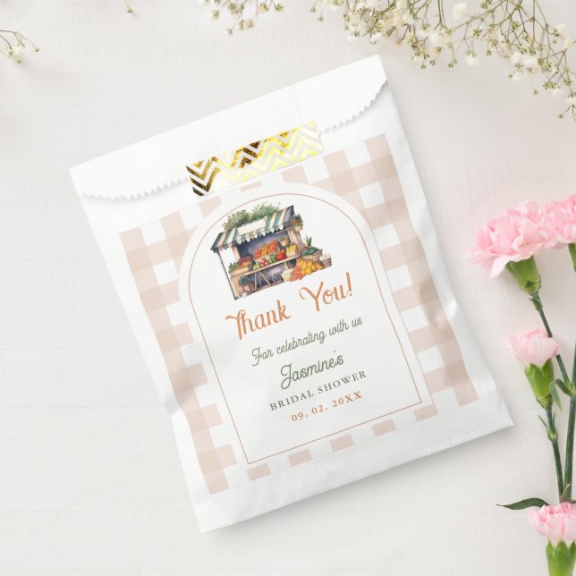 Fresh Off The Market Farmers Market Bridal Shower  Favour Bag (Sealed)