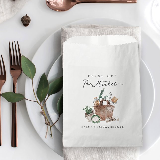 Fresh Off The Market Farmers Market Bridal Shower Favour Bag (Creator Uploaded)