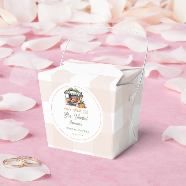 Fresh Off The Market Farmers Market Bridal Shower  Favour Box (Wedding)