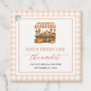 Fresh Off The Market Farmers Market Bridal Shower Favour Tags
