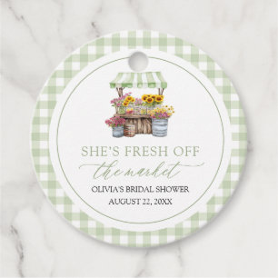 Fresh Off The Market Farmers Market Bridal Shower Favour Tags