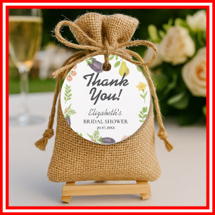 Fresh Off The Market Farmers Market Bridal Shower Favour Tags