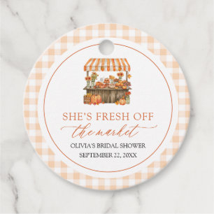 Fresh Off The Market Farmers Market Bridal Shower Favour Tags