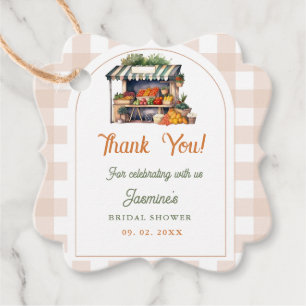 Fresh Off The Market Farmers Market Bridal Shower  Favour Tags