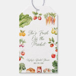 Fresh off the Market Farmer's Market Bridal Shower Gift Tags<br><div class="desc">She’s fresh off the market! These rustic bridal shower favour tags feature fruits,  veggies,  and farmhouse charm—perfect for tying onto party favours.</div>