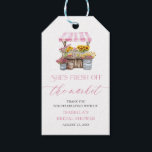 Fresh Off The Market Farmers Market Bridal Shower Gift Tags<br><div class="desc">Fresh Off The Market and full of charm! 🛒💐 These adorable bridal shower gift tags are the perfect finishing touch for your farmers market–themed celebration. Featuring sweet pink wildflowers and rustic details, they’re ideal for attaching to favours, baskets, or bridal shower gifts. 🌸🍓 Add a touch of fresh-picked love to...</div>
