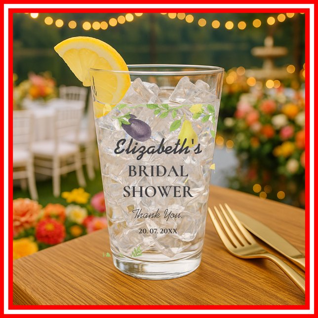 Fresh Off The Market Farmers Market Bridal Shower Glass (Creator Uploaded)
