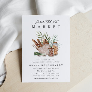 Fresh Off the Market Farmers Market Bridal Shower Invitation