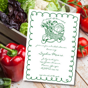 Fresh Off The Market Farmers Market Bridal Shower Invitation