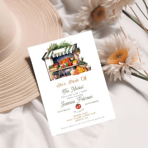 Fresh Off The Market Farmers Market Bridal Shower  Invitation