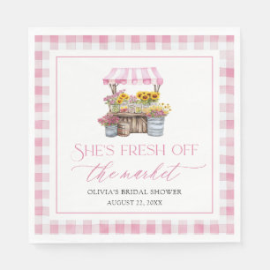Fresh Off The Market Farmers Market Bridal Shower Napkin