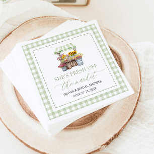 Fresh Off The Market Farmers Market Bridal Shower Napkin