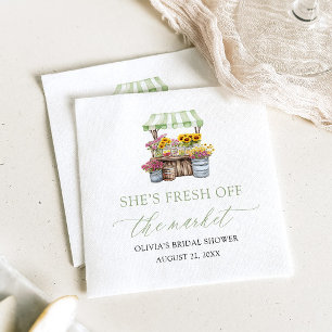Fresh Off The Market Farmers Market Bridal Shower Napkin