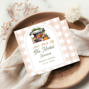 Fresh Off The Market Farmers Market Bridal Shower Napkin