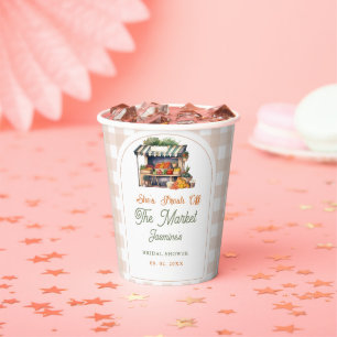 Fresh Off The Market Farmers Market Bridal Shower  Paper Cups