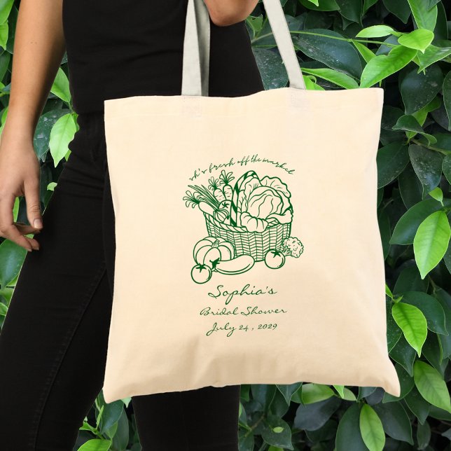 Fresh Off The Market Farmers Market Bridal Shower Tote Bag (Creator Uploaded)