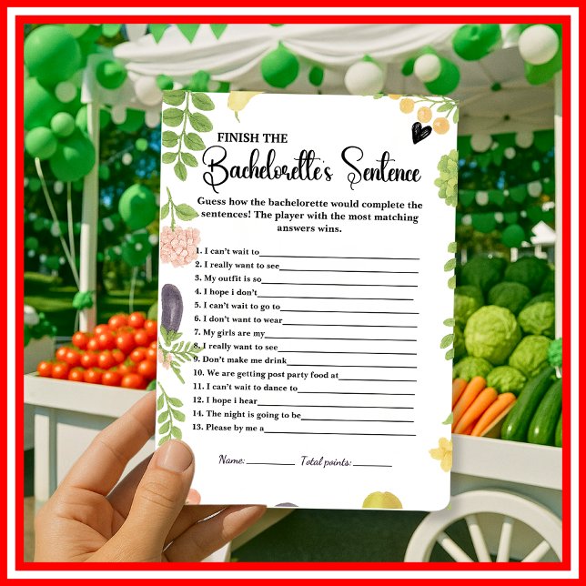 Fresh Off The Market Finish Brides Sentence Game (Creator Uploaded)