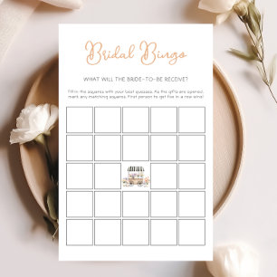 Fresh Off The Market Floral Bridal Bingo Game