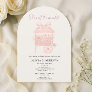 Fresh Off The Market Floral Bridal Shower Invitation
