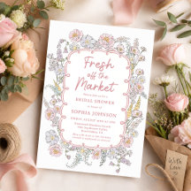 Fresh off the Market Floral Bridal Shower