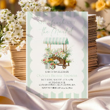 Fresh off the Market Flower Cart Bridal Shower