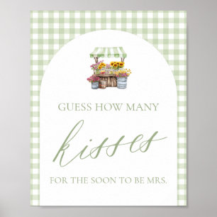 Fresh Off The Market Guess How Many Kisses Sign