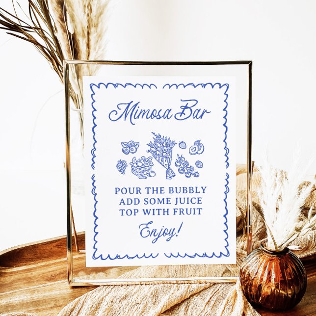 Fresh Off The Market Mimosa Bar Bridal Shower Sign (Creator Uploaded)