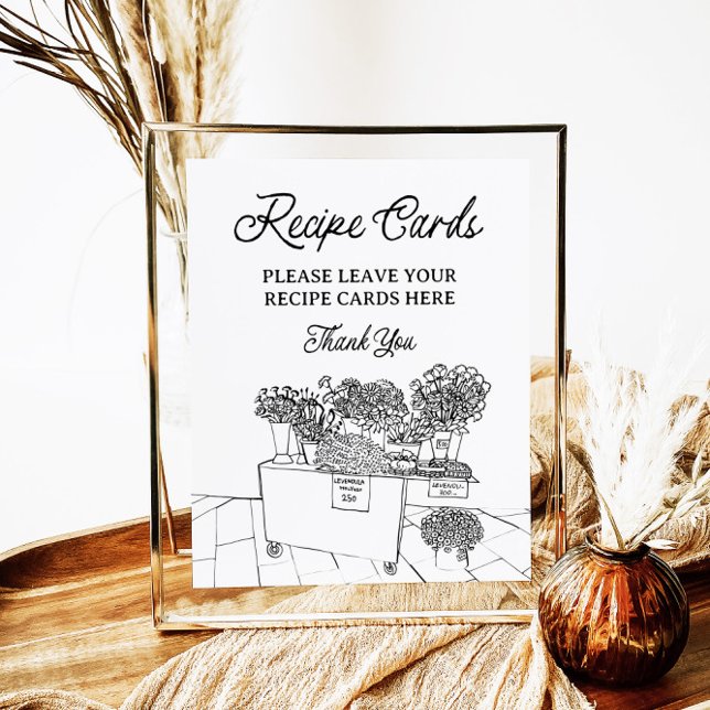 Fresh Off The Market Recipe Cards Shower Sign (Creator Uploaded)