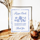 Fresh Off The Market Recipe Cards Shower Sign