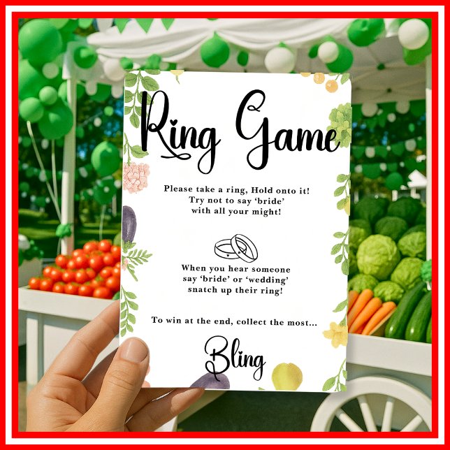 Fresh Off The Market Ring Game Bridal Shower Games (Creator Uploaded)
