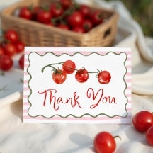 Fresh off the Vine Pink Tomato Bridal Shower