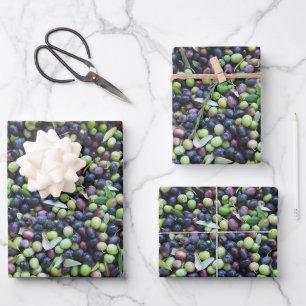 Fresh Olives Photo Wrapping Paper Sheet