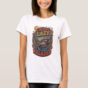 Fresh Orange I'M NOT LAZY I'M JUST RELAXED T-Shirt