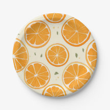 Fresh Orange Slice Pattern – Bright Citrus Fruit