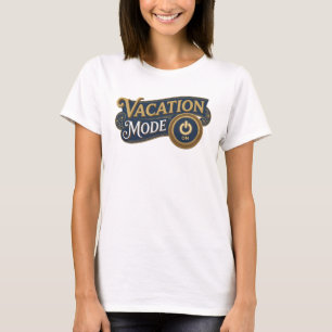 Fresh Orange VACATION MODE ON Statement Design T-Shirt